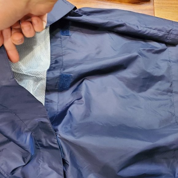 Vintage 90s Y2K Microsoft Blue Zipup Jacket Windbreaker‎ Embroidered Media Group - Picture 9 of 11